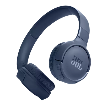 JBL Tune 520BT - Wireless On-Ear Headphones, Up to 57H Battery Life and Speed Charge, Lightweight, Comfortable and Foldable Design, Hands-Free Calls with Voice Aware - Blue
