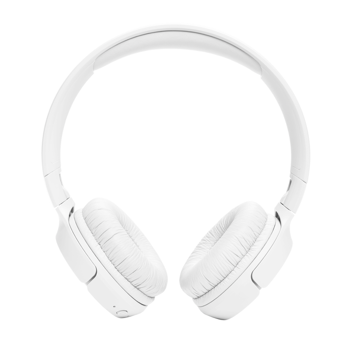 JBL Tune 520BT - Wireless On-Ear Headphones, Up to 57H Battery Life and Speed Charge, Lightweight, Comfortable and Foldable Design, Hands-Free Calls with Voice Aware - White