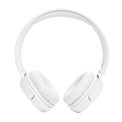 JBL Tune 520BT - Wireless On-Ear Headphones, Up to 57H Battery Life and Speed Charge, Lightweight, Comfortable and Foldable Design, Hands-Free Calls with Voice Aware - White
