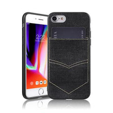 Galaxy S8 Plus Jeans Case With PocketBlack