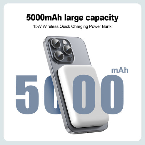 ESEEKGO P-05B 5000mAh 15W Wireless Power Bank USB-C To C Charging Cable