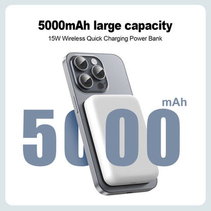 ESEEKGO P-05B 5000mAh 15W Wireless Power Bank USB-C To C Charging Cable