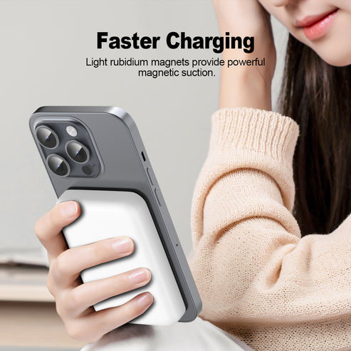 ESEEKGO P-05B 5000mAh 15W Wireless Power Bank USB-C To C Charging Cable