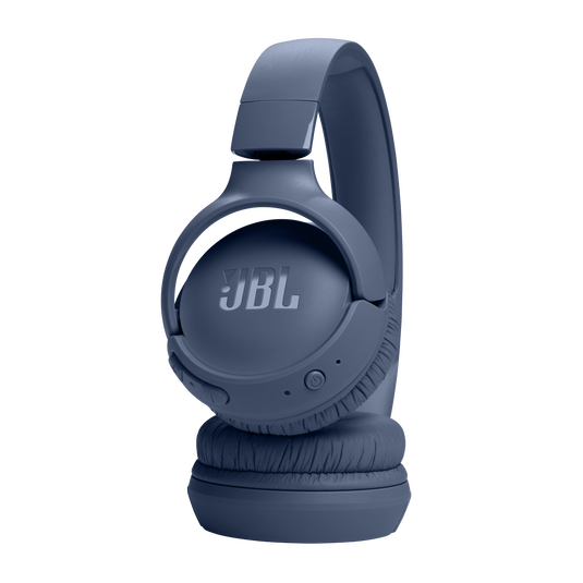 JBL Tune 520BT - Wireless On-Ear Headphones, Up to 57H Battery Life and Speed Charge, Lightweight, Comfortable and Foldable Design, Hands-Free Calls with Voice Aware - Blue