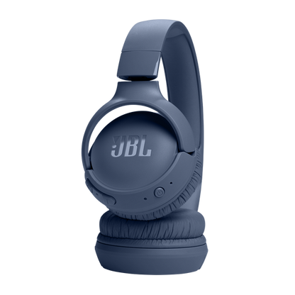 JBL Tune 520BT - Wireless On-Ear Headphones, Up to 57H Battery Life and Speed Charge, Lightweight, Comfortable and Foldable Design, Hands-Free Calls with Voice Aware - Blue