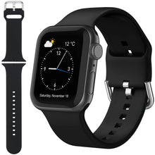 Black Silicone Band with Clasp for 38"/40"/41"/42" Series 10