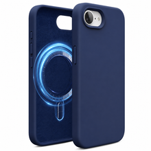 Navy Soft Magnetic Silicone Case for iPhone 17e / 16e