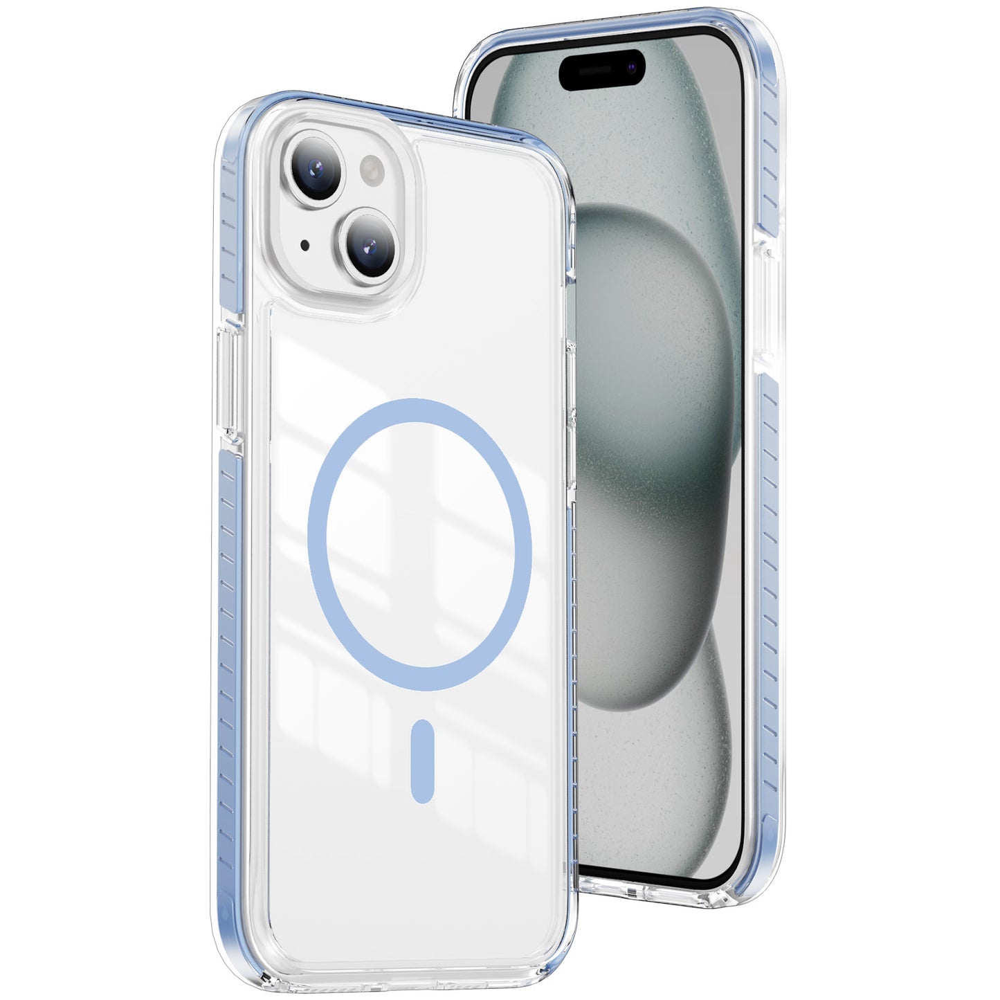 Blue Magnet Color Case for iPhone 15 6.1