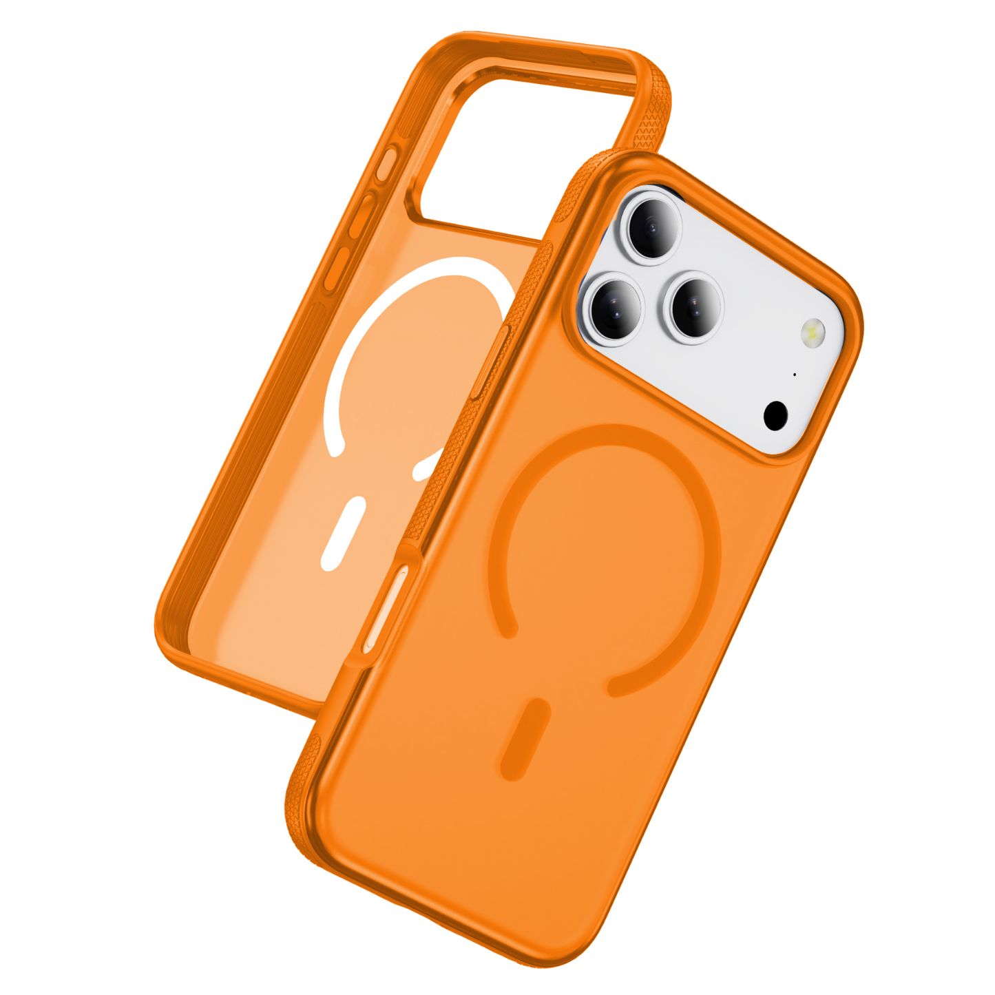 Orange Magnetic Tough Shell Case for iPhone 17 Pro