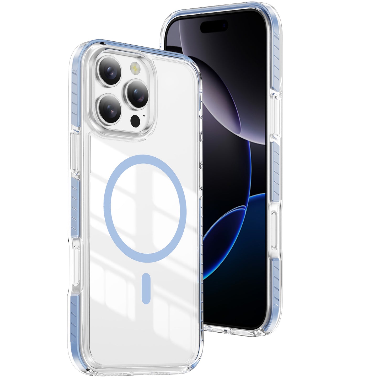 Blue Magnet Color Case for iPhone 15 Pro Max