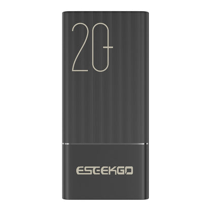 ESEEKGO P-20B 20000mAh Digital Display Power Bank USB-C To C Charging Cable