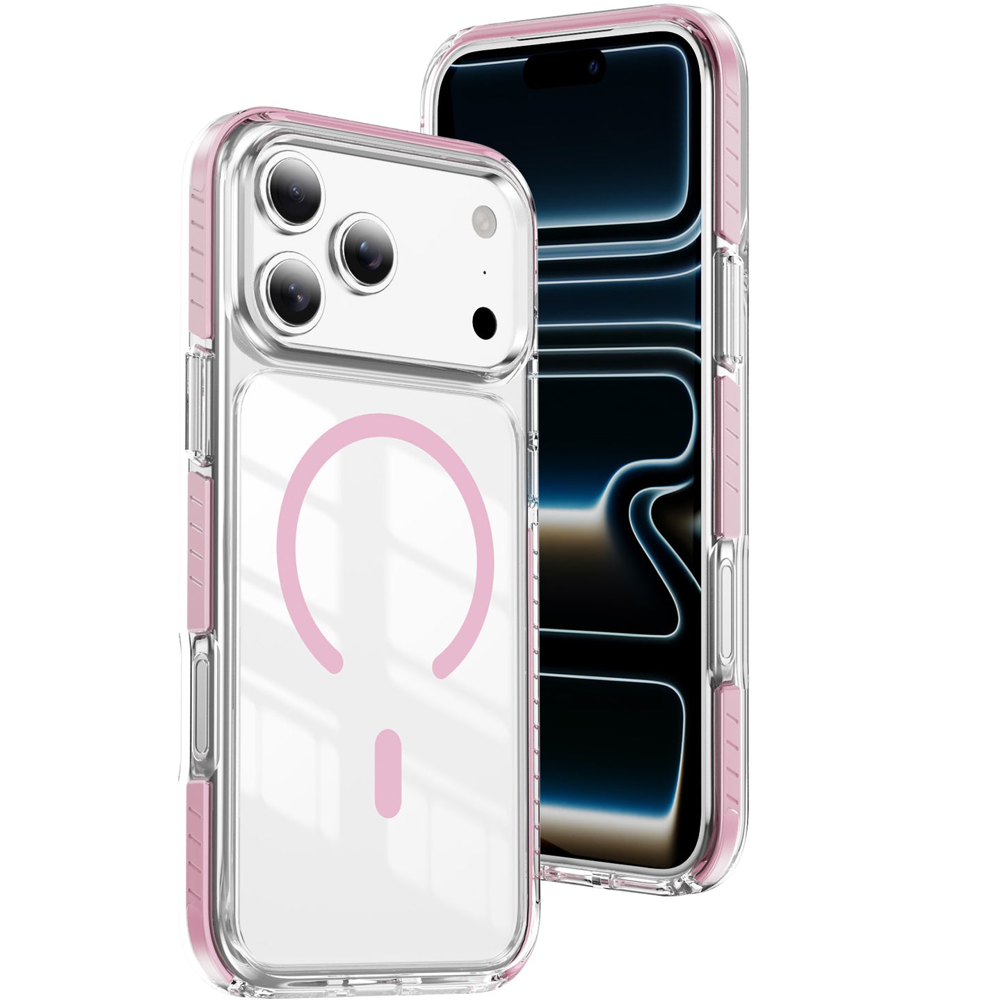 Pink Magnet Color Case for iPhone 17 Pro Max