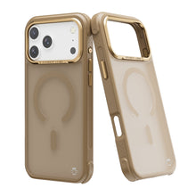 Beige Smoked Bumper with Magnetic Compatibility for iPhone 17 Pro Max with package