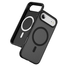 Black Magnetic Hard Shell Carbon Fiber Case for iPhone 17 Air