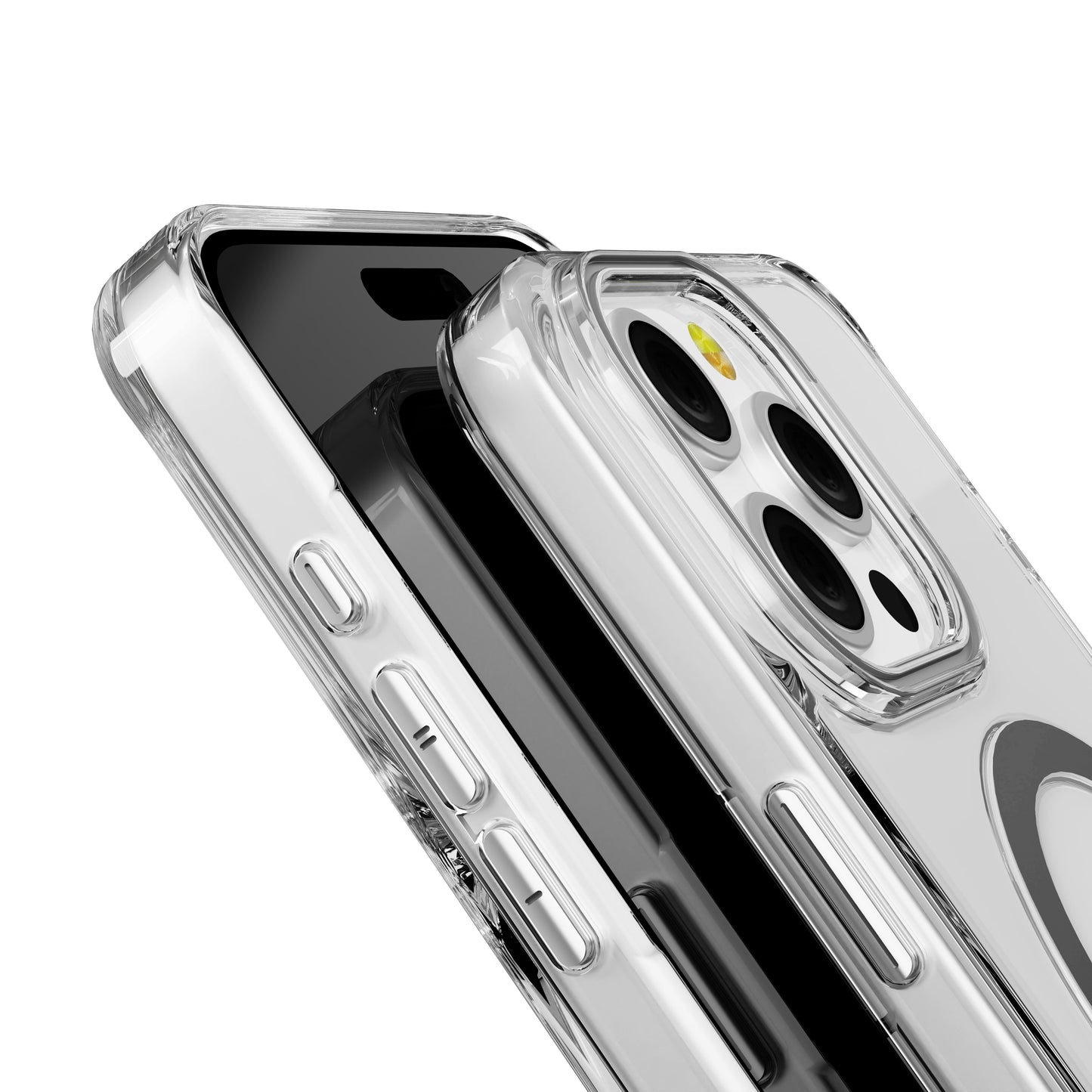 Titanium Pure Clear Magnetic Case for iPhone 15 Pro Max