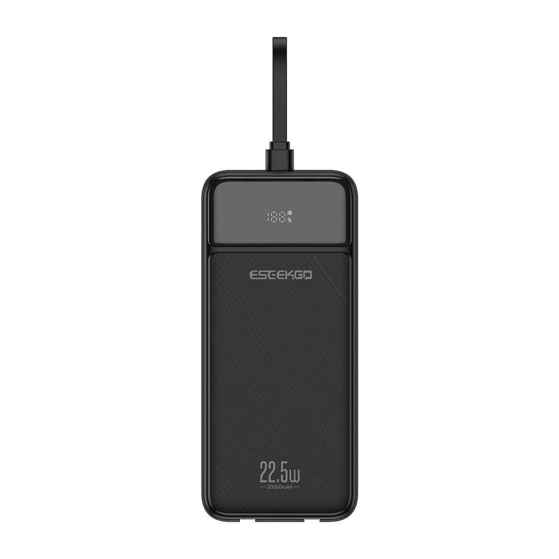 ESEEKGO P-22B PD20W 20000mAh Power Bank With Built-in 3 Cable