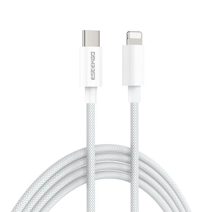 ESEEKGO G-112C 4FT Nylon Braided Type-C to 8 PIN Data Cable