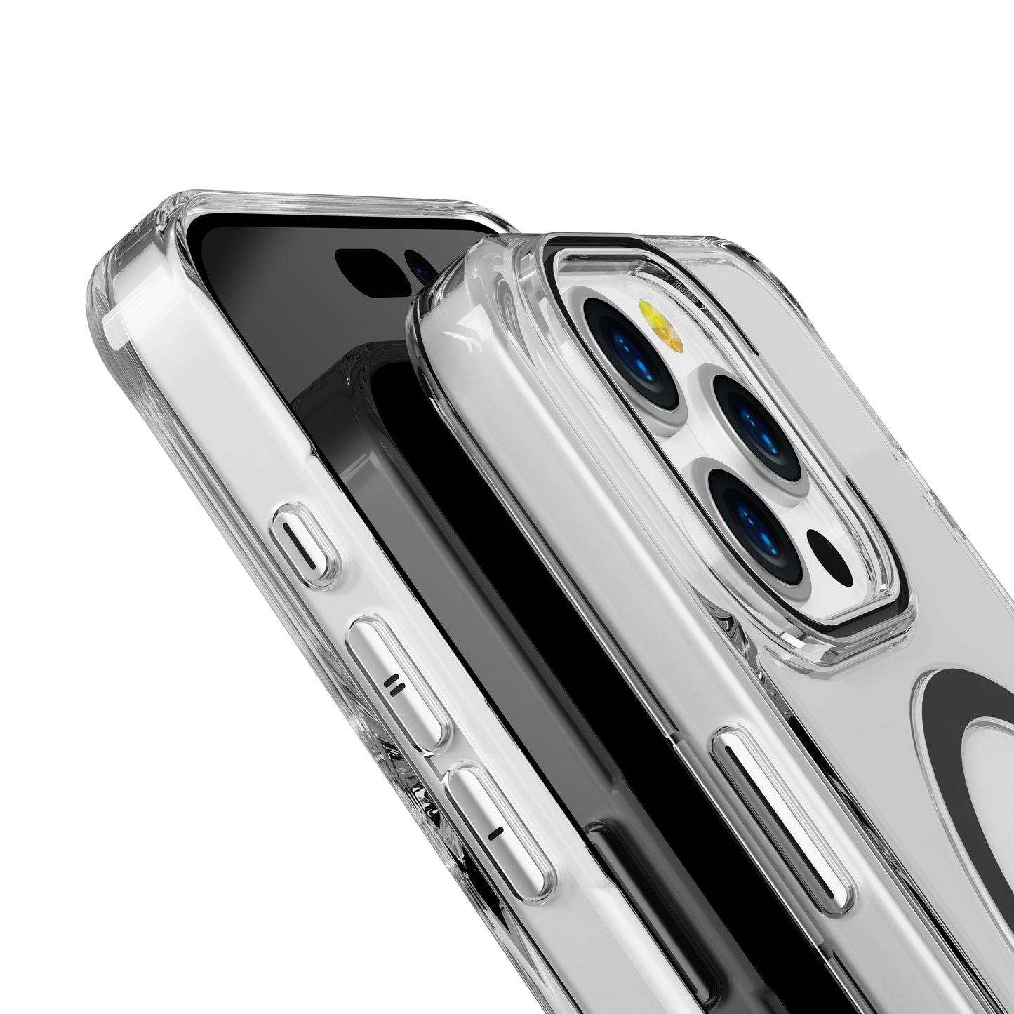 Black Pure Clear Magnetic Case for iPhone 12 Pro Max