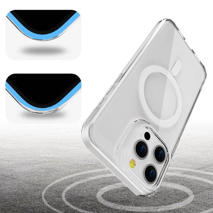 White Pure Clear Magnetic Case for iPhone 14 Pro Max