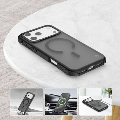Black Smoked Bumper with Magnetic Compatibility for iPhone 17 6.1 with package