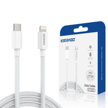 ESEEKGO G-112C 4FT Nylon Braided Type-C to 8 PIN Data Cable