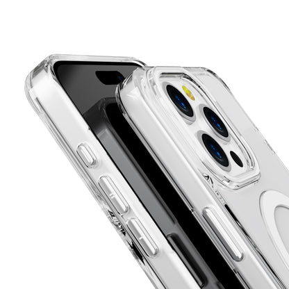 White Pure Clear Magnetic Case for iPhone 15 6.1 / 14 6.1 / 13 6.1 with package