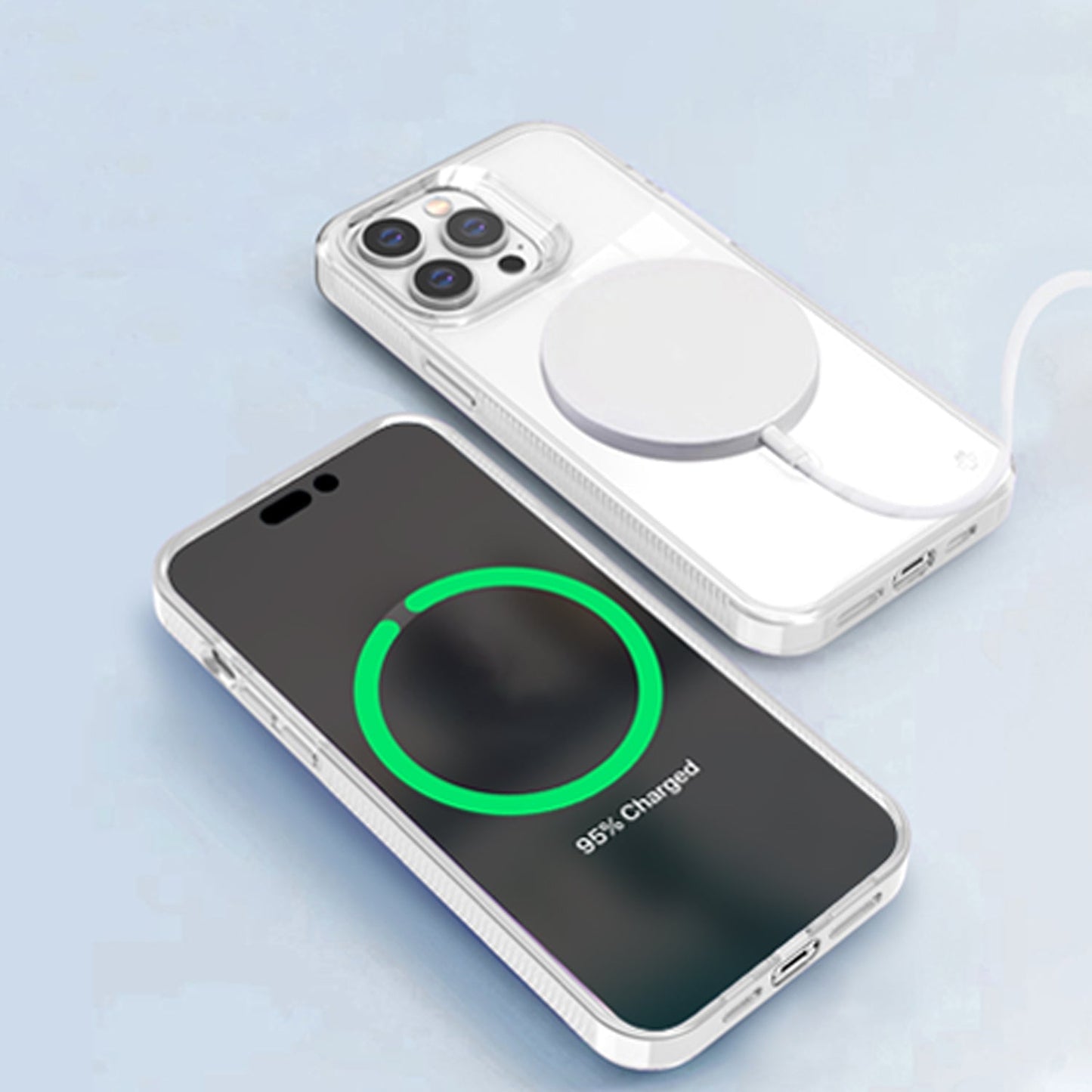 Clear Case with Magnetic Compatibility for iPhone 16e with package