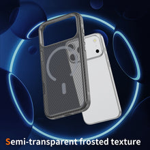Light Gray Magnetic Hard Shell Carbon Fiber Case for iPhone 17 Pro Max