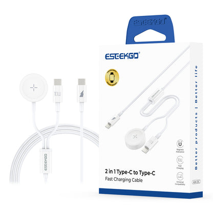 ESEEKGO AW-21C Wireless Fast Charging For Apple Watch & Type-C To Type-C Charging cable
