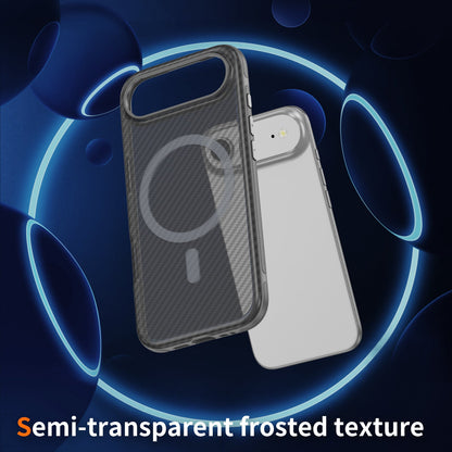 Light Gray Magnetic Hard Shell Carbon Fiber Case for iPhone 17 Air