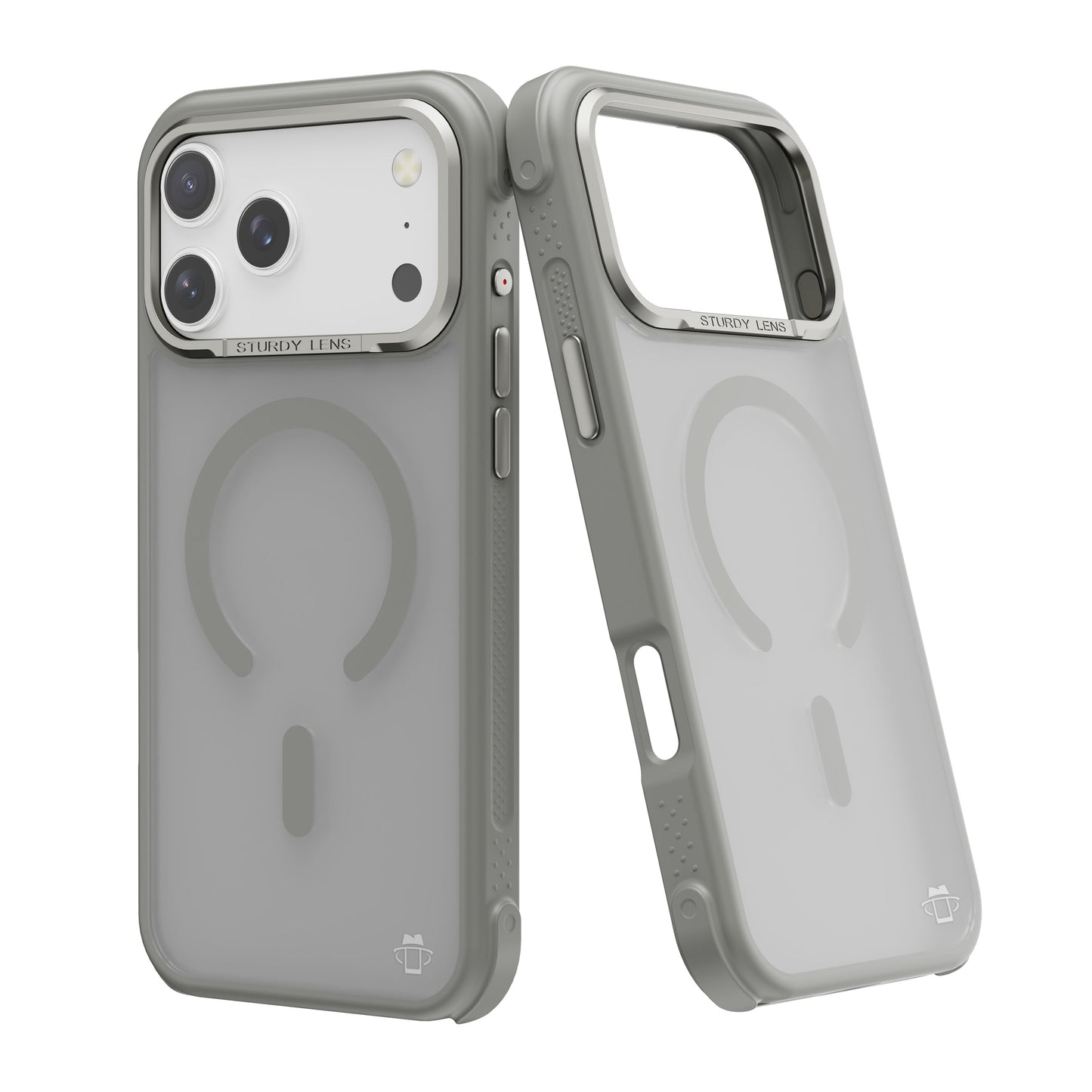 Gray Smoked Bumper with Magnetic Compatibility for iPhone 17 Pro Max with package