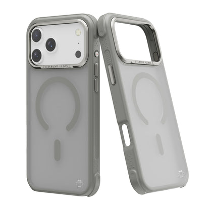 Gray Smoked Bumper with Magnetic Compatibility for iPhone 17 Pro Max with package
