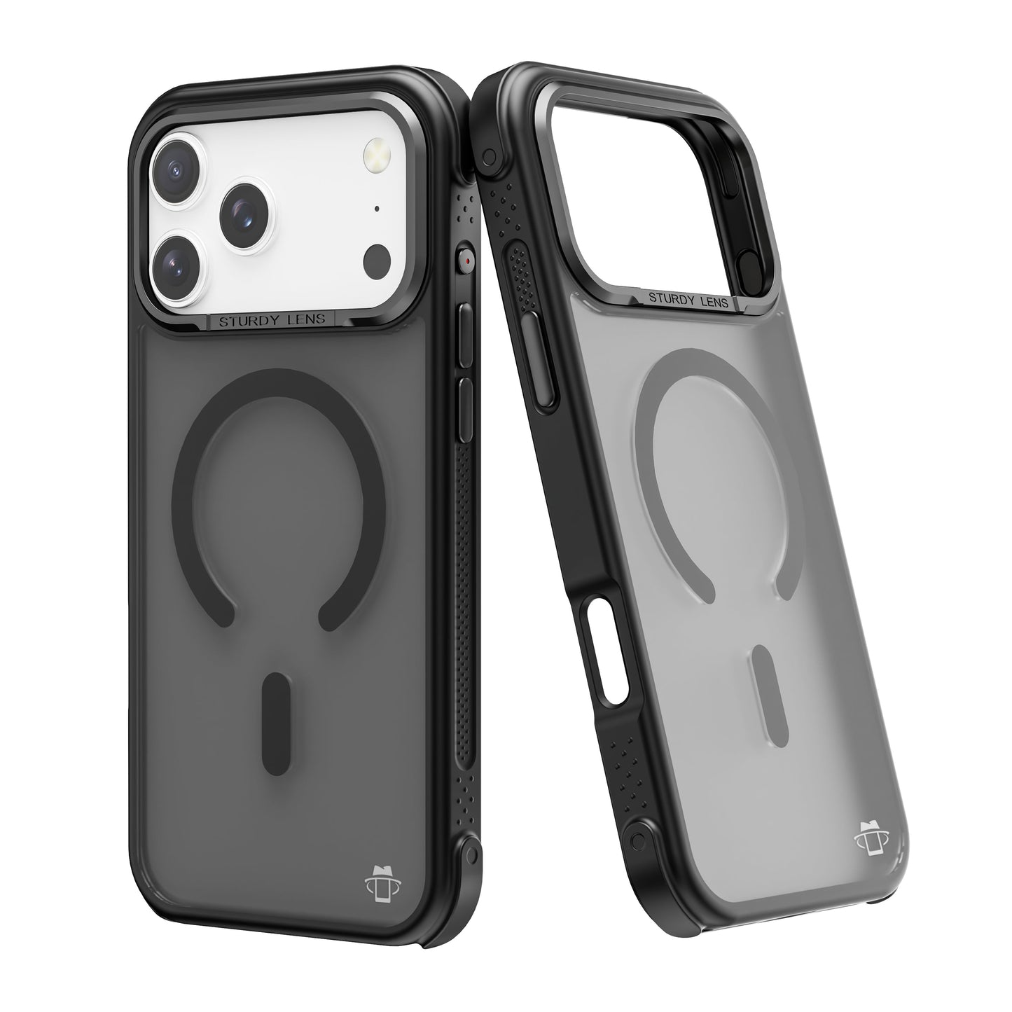 Black Smoked Bumper with Magnetic Compatibility for iPhone 17 Pro Max with package