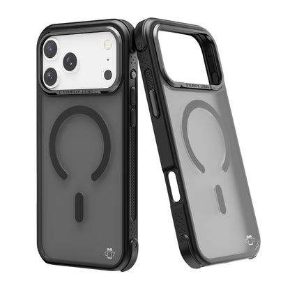 Black Smoked Bumper with Magnetic Compatibility for iPhone 17 Pro Max with package
