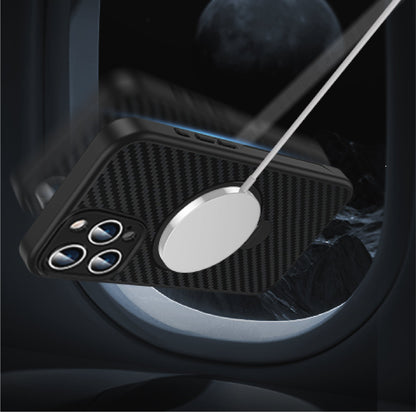 360 RINGKICK Carbon Fiber Case in Package for iPhone 14 6.1