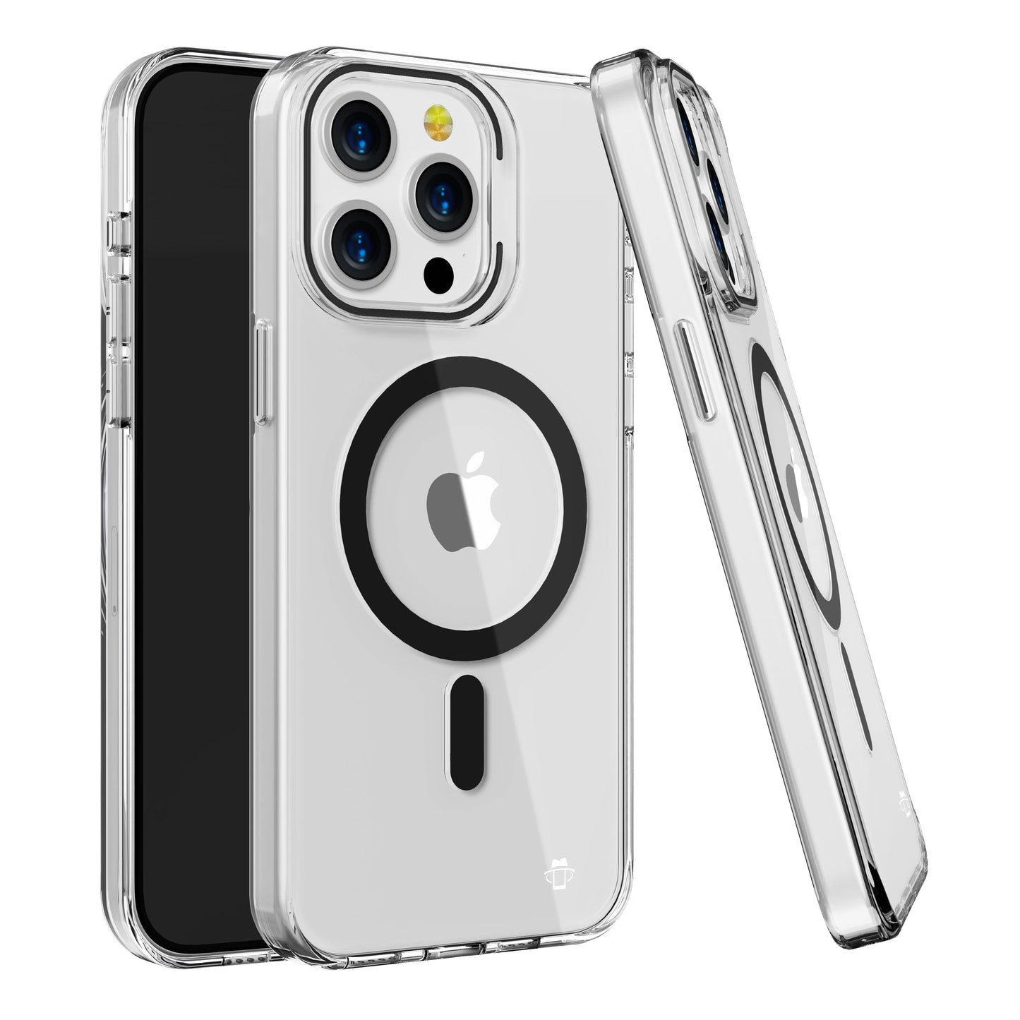Black Pure Clear Magnetic Case for iPhone 12 Pro Max