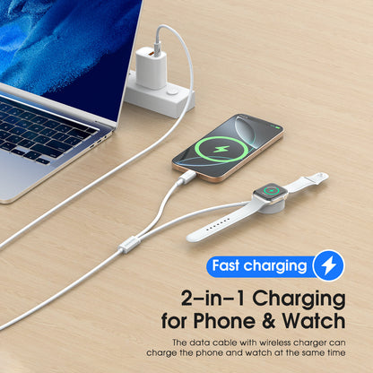 ESEEKGO AW-21C Wireless Fast Charging For Apple Watch & Type-C To Type-C Charging cable