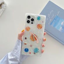 Square Case Orange Planet Design for iPhone 13 Pro