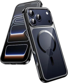 Black Soft TPU Case with Magnetic Compatibility for iPhone 17 Pro Max