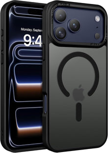 Black Slim Smoked Bumper with Magnetic Compatibility for iPhone 17 Pro Max