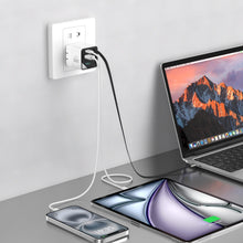 Power X Pack 65W GaN Dual Type-C & USB-A Fast Charger with Built-In Type-C Cable and Wattage Screen
