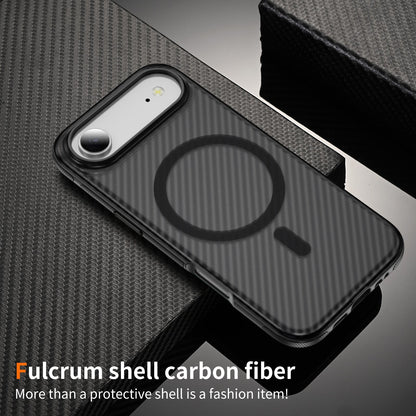 Black Magnetic Hard Shell Carbon Fiber Case for iPhone 17 Air