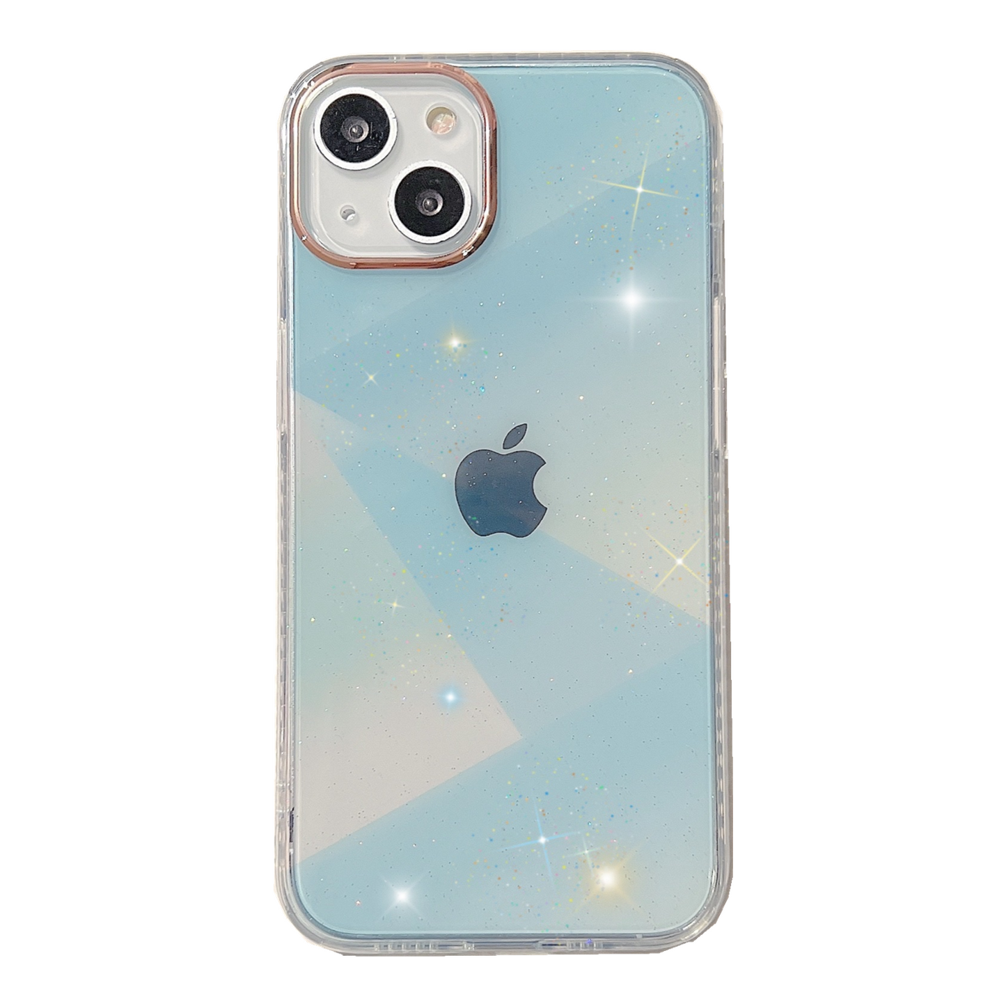 Light Blue Shimmering Case for iPhone 13 Pro