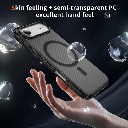 Black Magnetic Hard Shell Carbon Fiber Case for iPhone 17 Air