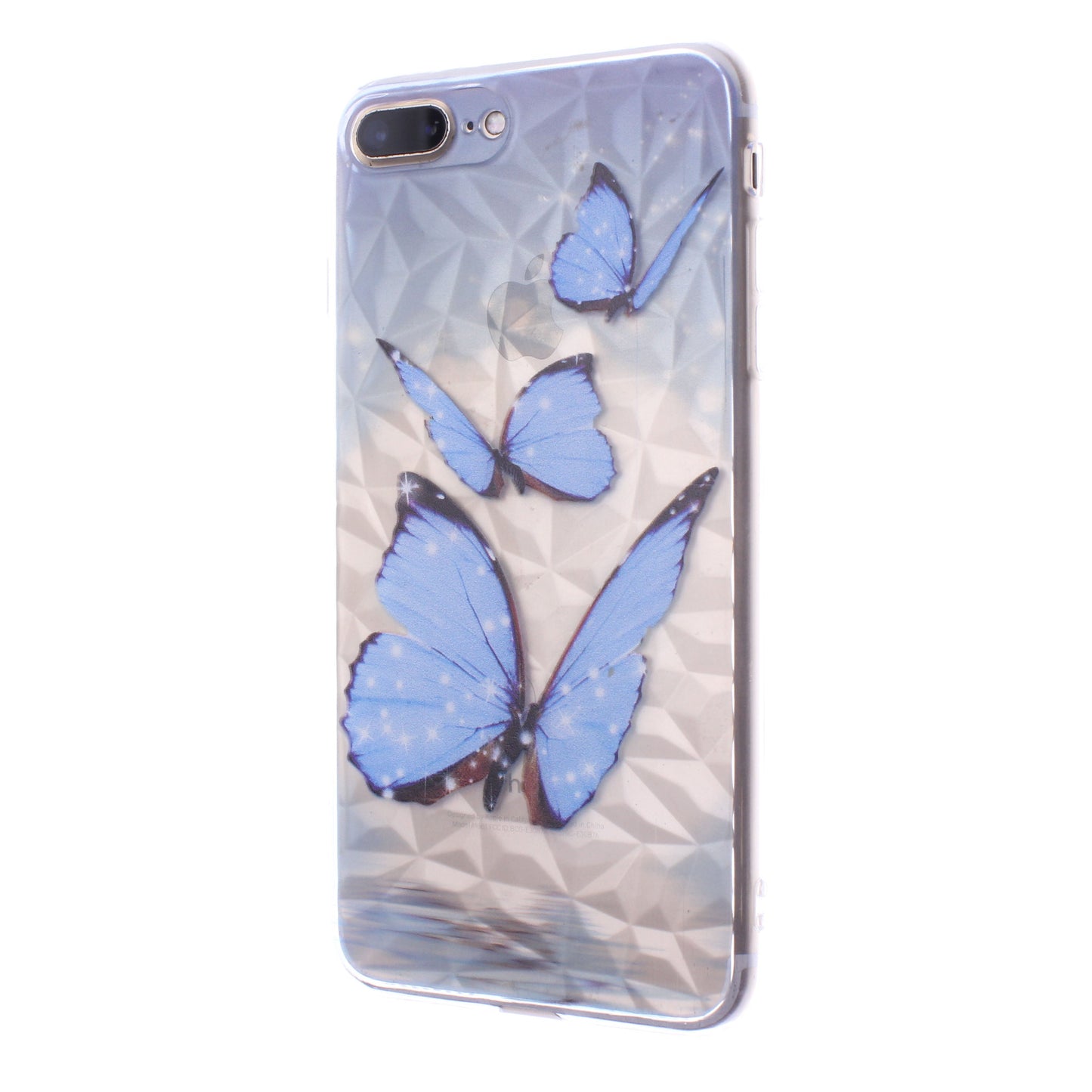 iPhone 8/7 Design TPU Butterfly Blue