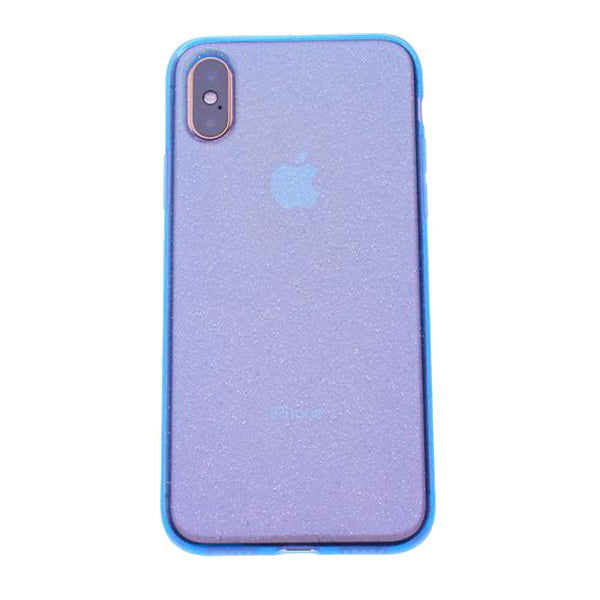 Blue Silicone Glitter iPhone XS Max