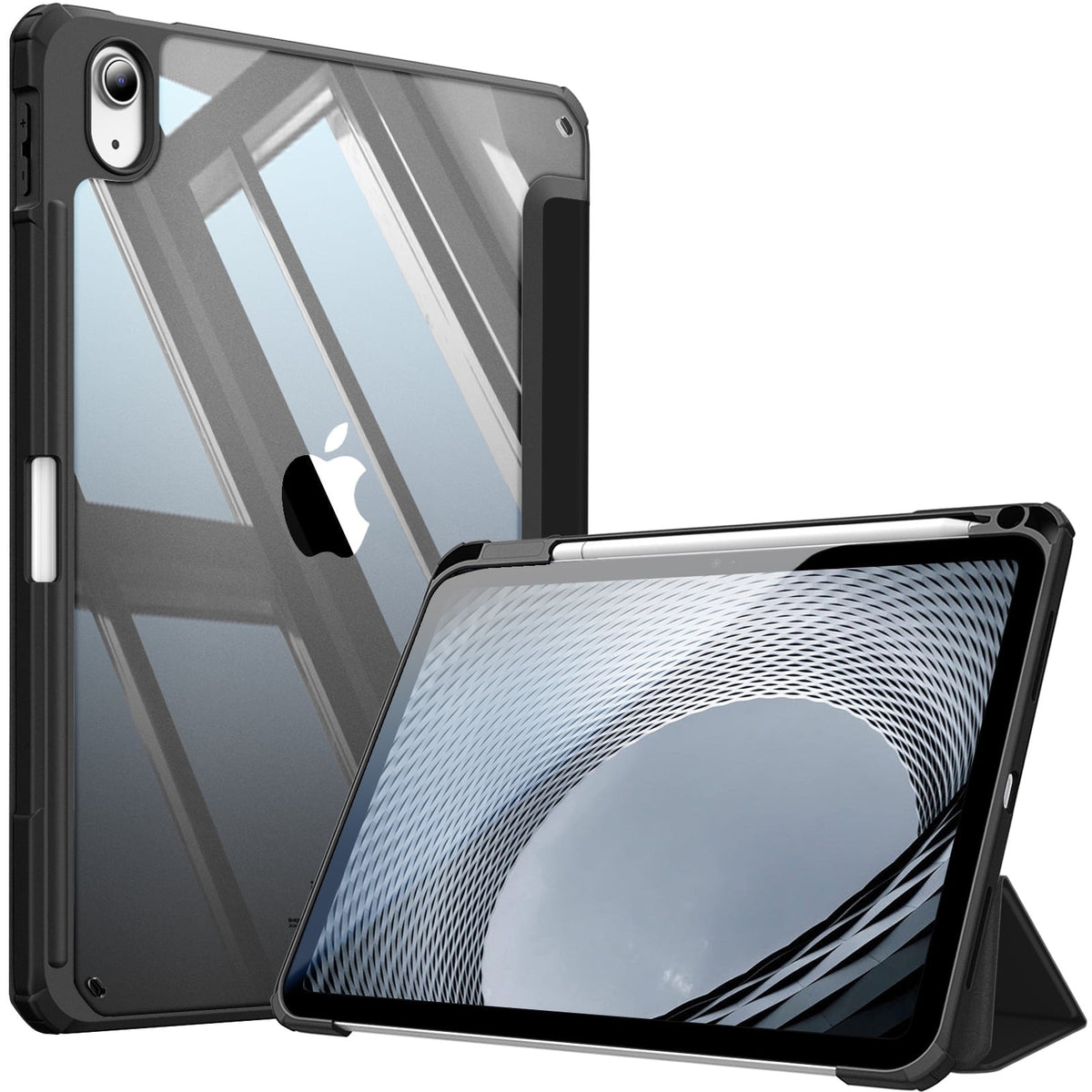 Black Magnetic Clear Smart Case for iPad A16 2025 / 10th Gen 2022 10.9