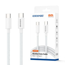 ESEEKGO G-311C 3.0A 3M/10FT Nylon Braided Type-C to Type-C Data Cable
