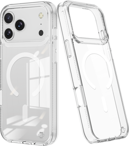 Clear Case with Magnetic Compatibility for iPhone 17 Pro with package