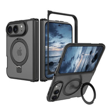 Black Frosted with 360° Magnetic Kickstand for iPhone Duo